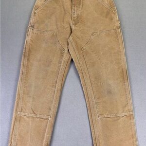 Carhartt Men's Brown Double Knee Work Pants
